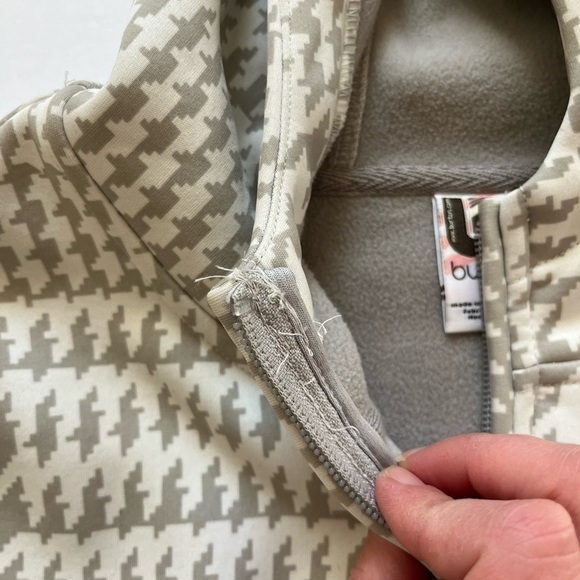 Burton Houndstooth Coat Jacket Size Medium - Picture 9 of 12